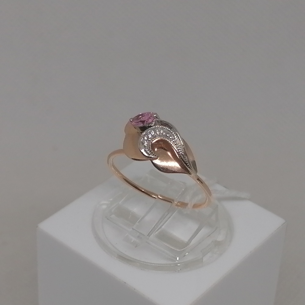 КОЛЬЦО С КАМНЯМИ (Au 585)