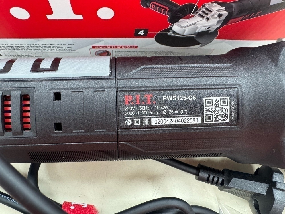 Угловая шлифмашина P.I.T. PWS125-C6;
