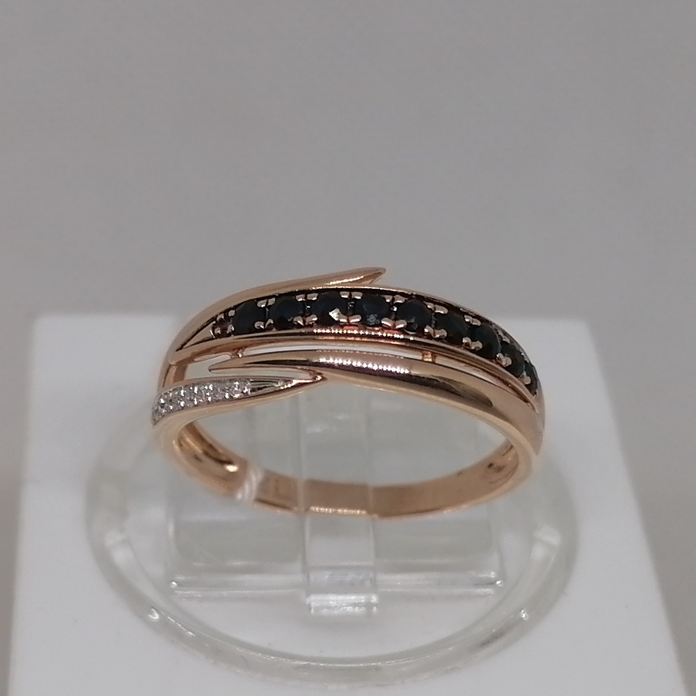 КОЛКМИ585 КОЛЬЦО С КАМНЯМИ (Au 585)