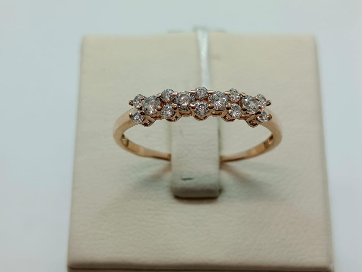 КОЛКМИ585 КОЛЬЦО С КАМНЯМИ (Au 585)