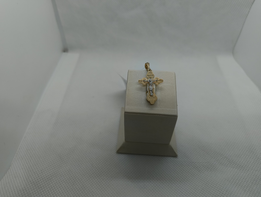 ПОДВЕСКА КРЕСТ без камня (Au 585)