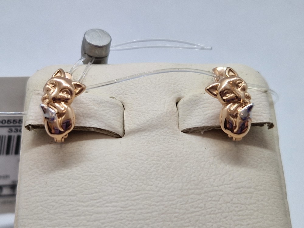 СЕРЬГИ БЕЗ КАМНЯ (Au 585)