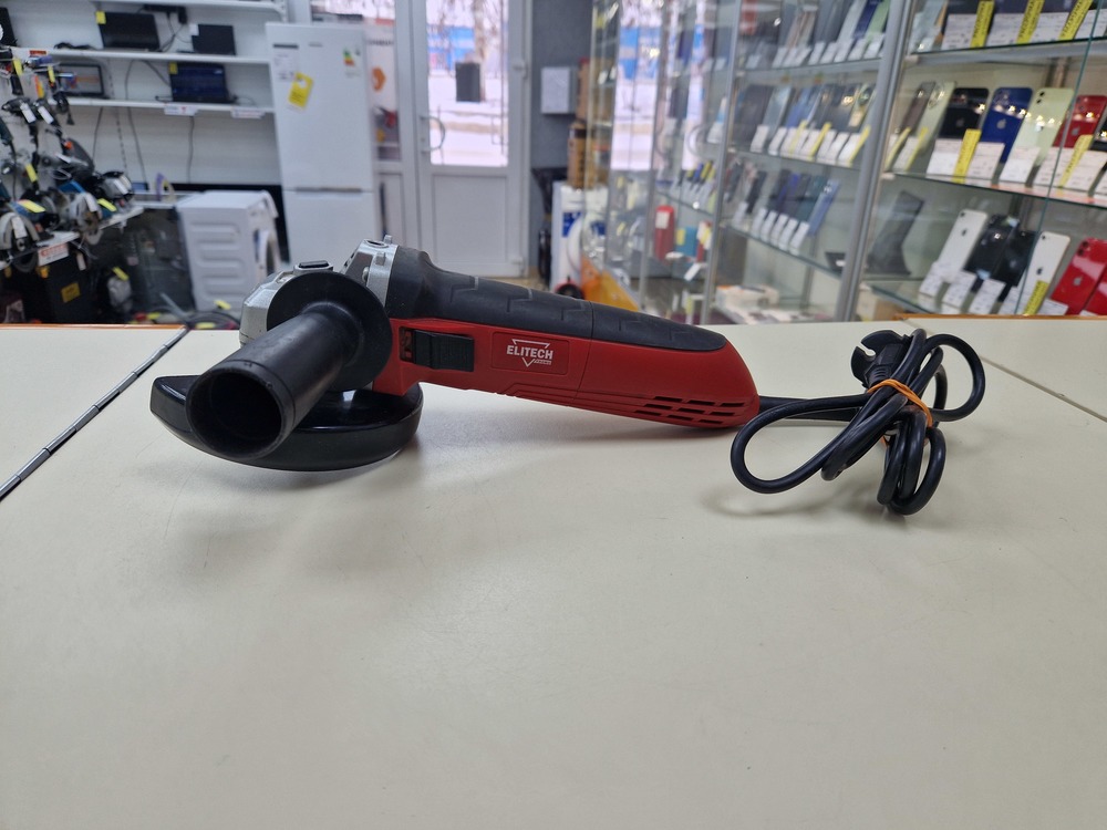 Угловая шлифмашина Elitech МШУ 0912 Промо; 900 Вт, 11000 об/мин, 125 мм