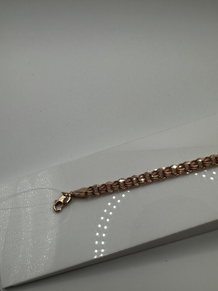 БРАСЛЕТ ПУСТОТЕЛЫЙ Бисмарк (Au 585)