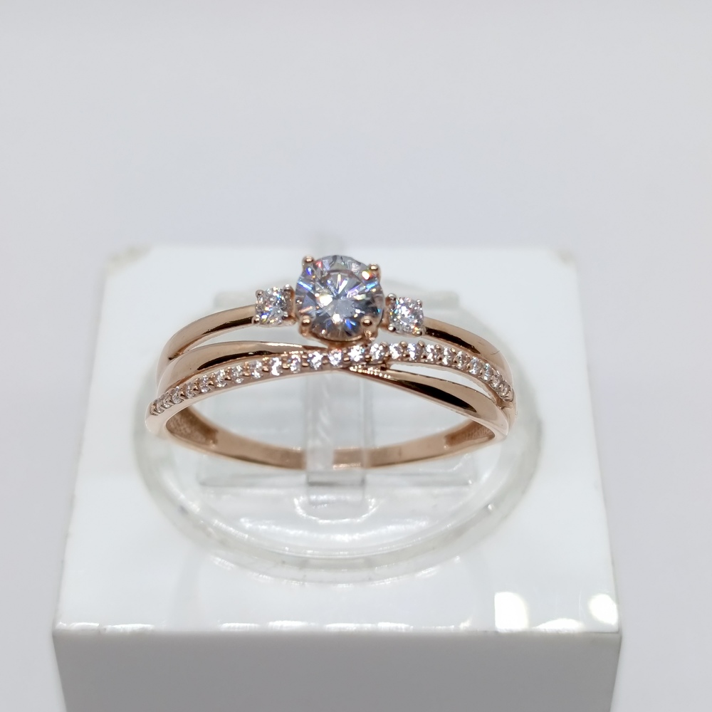 КОЛКМИ585 КОЛЬЦО С КАМНЯМИ (Au 585)