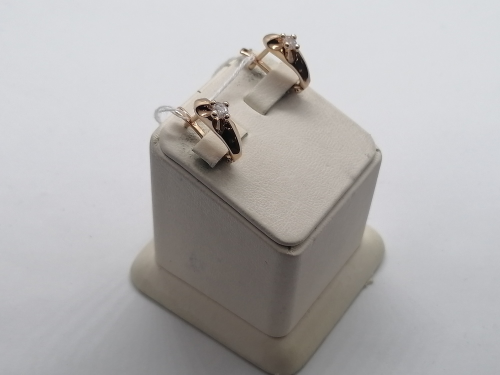 СЕРЬГИ С КАМНЕМ (Au 585)