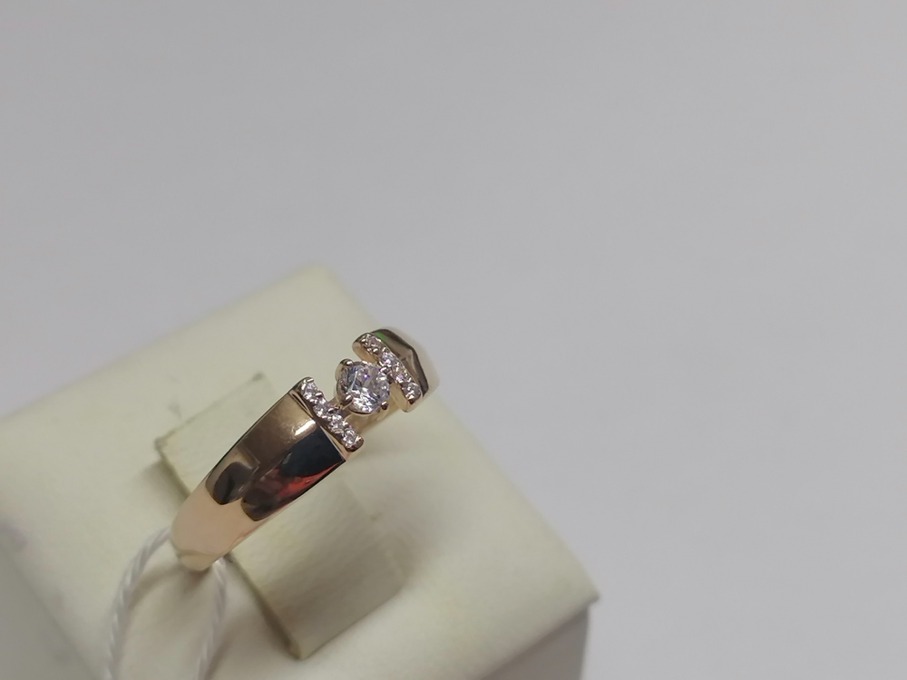КОЛКМИ585 КОЛЬЦО С КАМНЯМИ (Au 585)