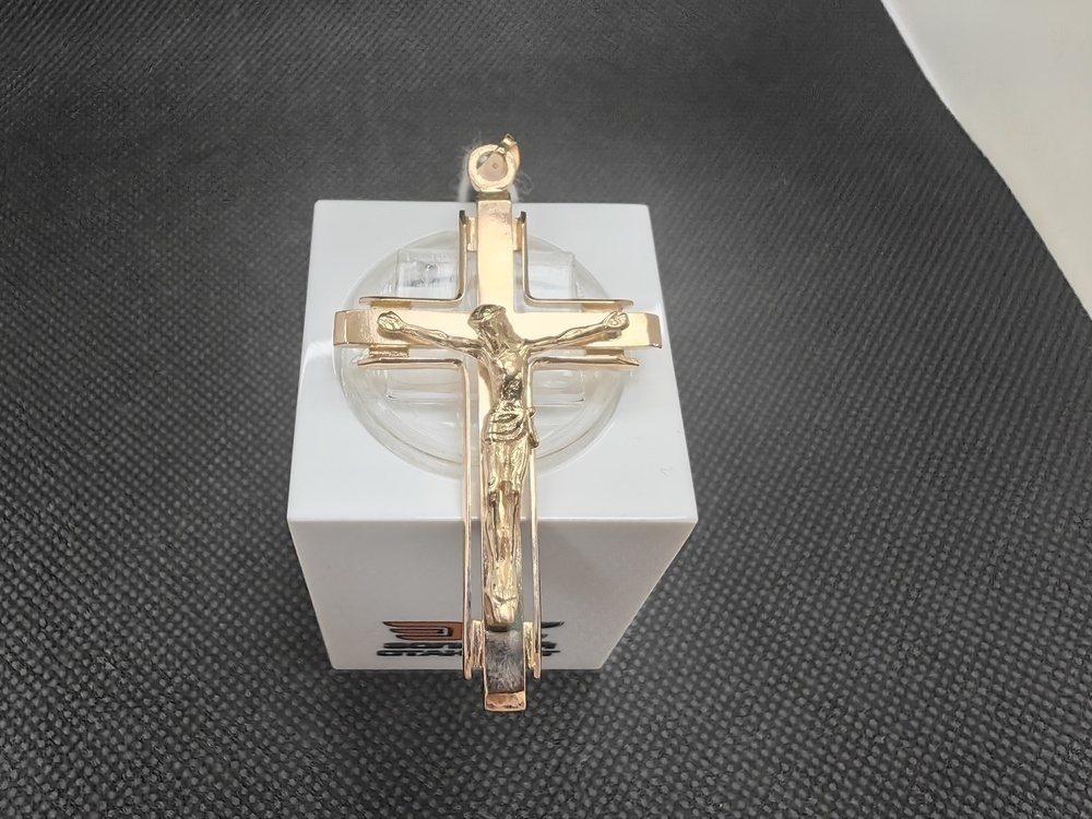 ПОДКБК585 ПОДВЕСКА КРЕСТ БЕЗ КАМНЯ (Au 585)