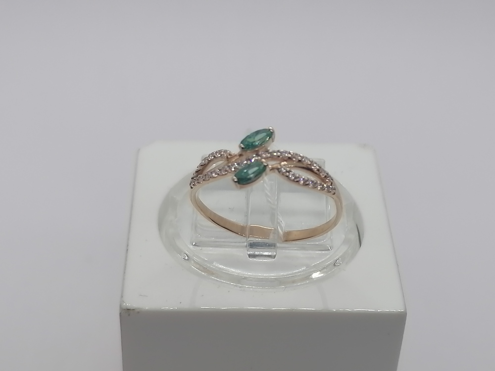 КОЛКМИ585 КОЛЬЦО С КАМНЯМИ (Au 585)