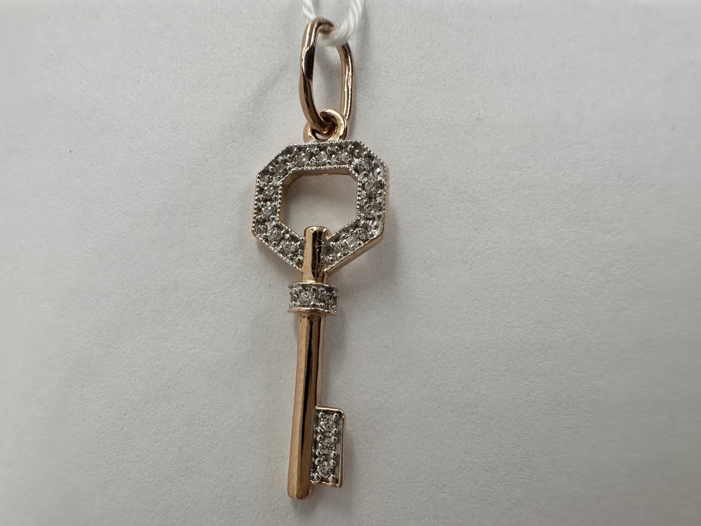 ПОДКМИ585 ПОДВЕСКА С КАМНЯМИ (Au 585)