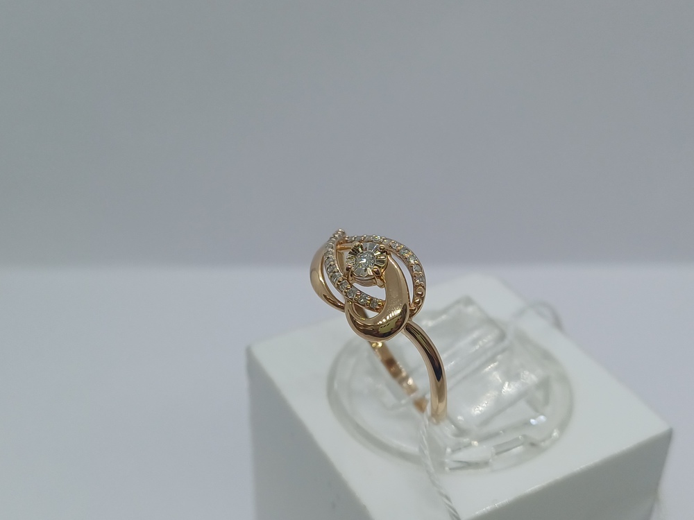 КОЛЬЦО БРИЛЛИАНТ Au 585