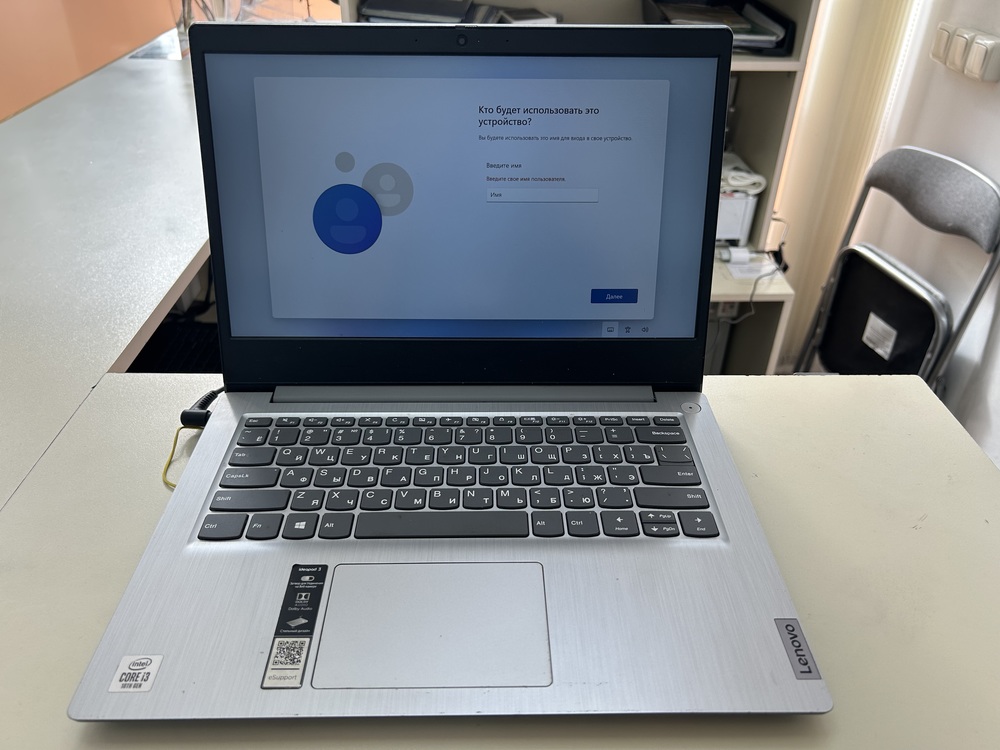 Ноутбук Lenovo IDEAPAD 3 14IIL05; Core i3-1005G1, Intel UHD Graphics, 8 Гб, 256 Гб, Нет
