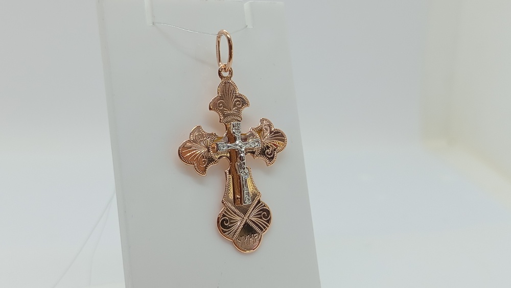 ПОДВЕСКА КРЕСТ (Au 585)