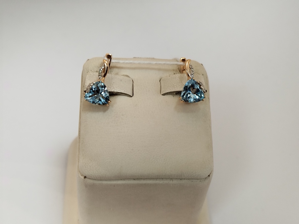 СЕРЬГИ С КАМНЯМИ (Au 585)