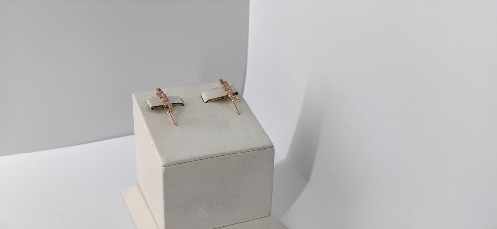 СКМИ585 СЕРЬГИ С КАМНЯМИ (Au 585)