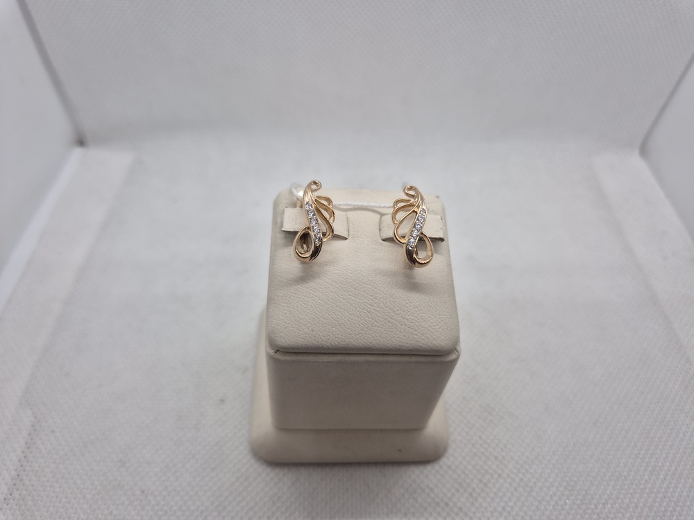 СКМИ585 СЕРЬГИ С КАМНЯМИ (Au 585)