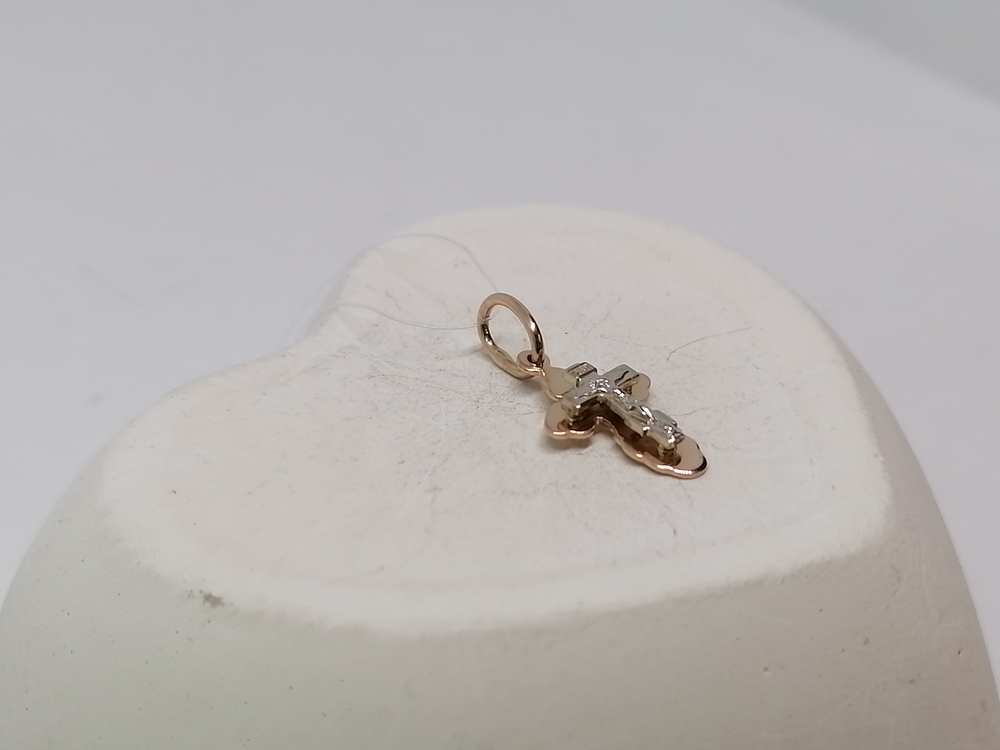 ПОДВЕСКА КРЕСТ без камня (Au 585)