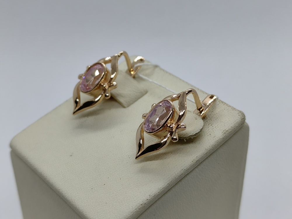 СЕРЬГИ С КАМНЕМ (Au 583)