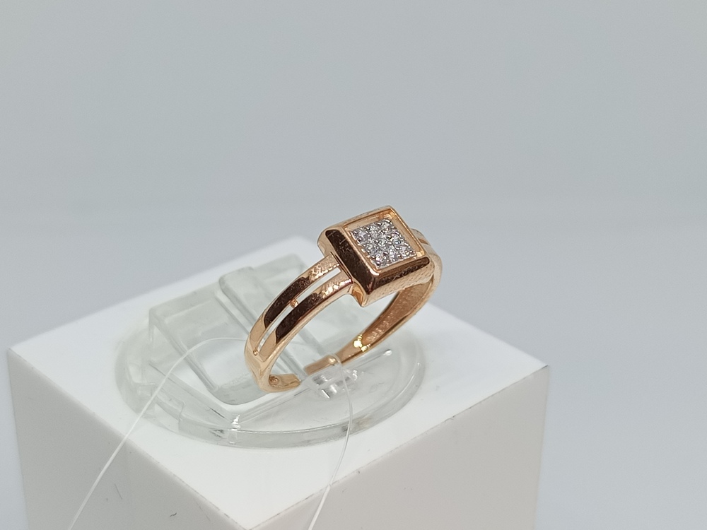 КОЛЬЦО С КАМНЯМИ (Au 585)