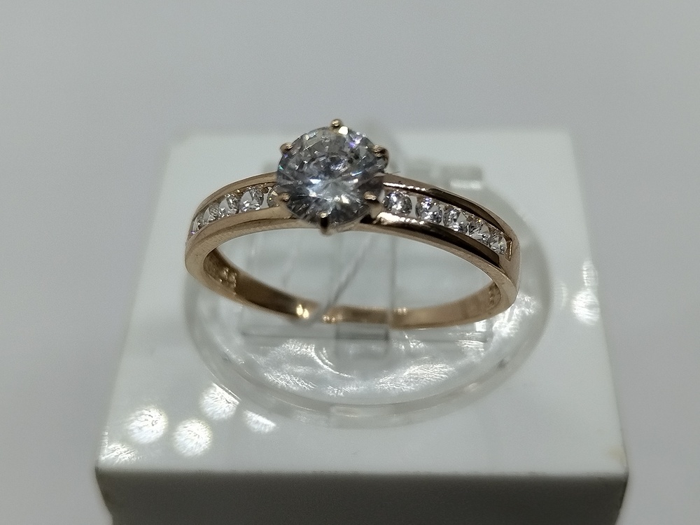 КОЛКМИ585 КОЛЬЦО С КАМНЯМИ (Au 585)