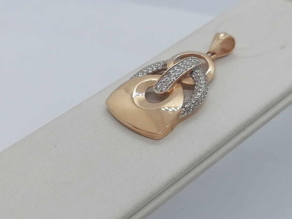 950336 ПОДВЕСКА С КАМНЯМИ (Au 585)