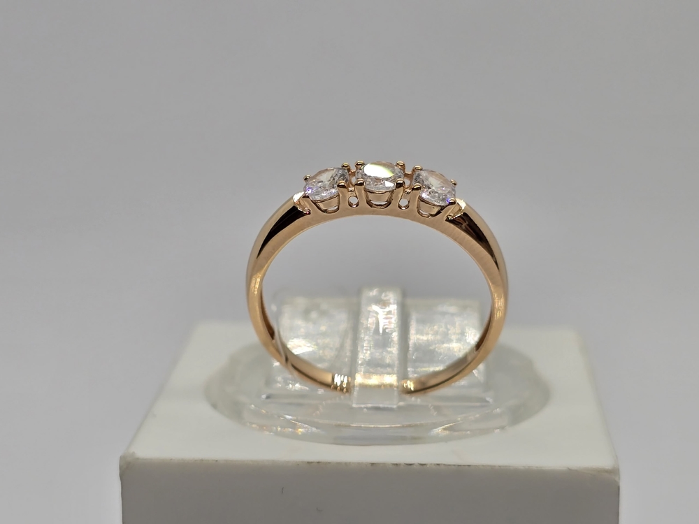 КОЛЬЦО С КАМНЯМИ (Au 585)