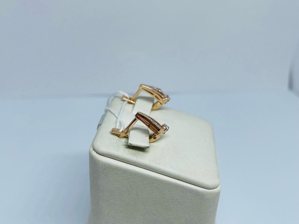 СКМИ585 СЕРЬГИ С КАМНЯМИ (Au 585)