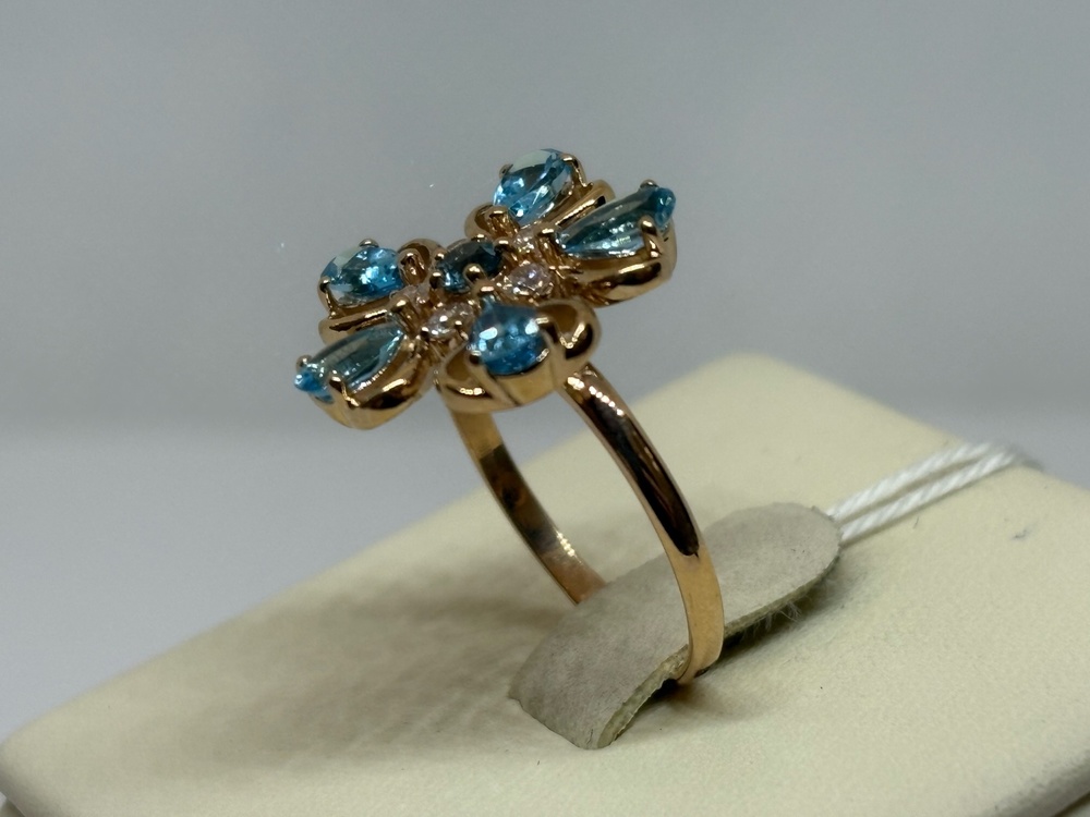 КОЛКМИ585 КОЛЬЦО С КАМНЯМИ (Au 585)