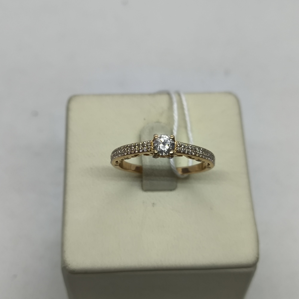 КОЛКМИ585 КОЛЬЦО С КАМНЯМИ (Au 585)