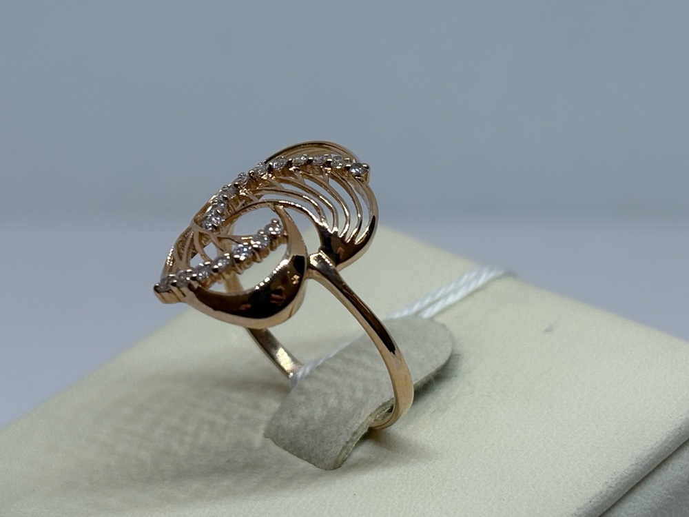 КОЛКМИ585 КОЛЬЦО С КАМНЯМИ (Au 585)