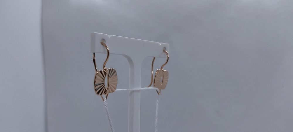 СБКМ583 СЕРЬГИ БЕЗ КАМНЯ (Au 583)