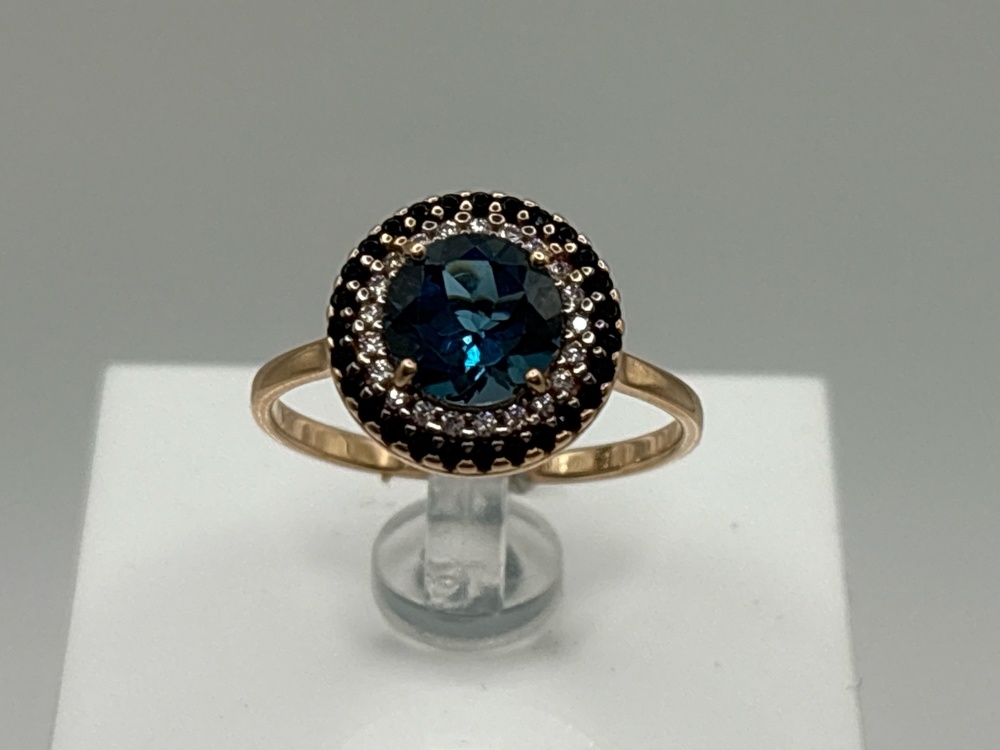 КОЛКМИ585 КОЛЬЦО С КАМНЯМИ (Au 585)