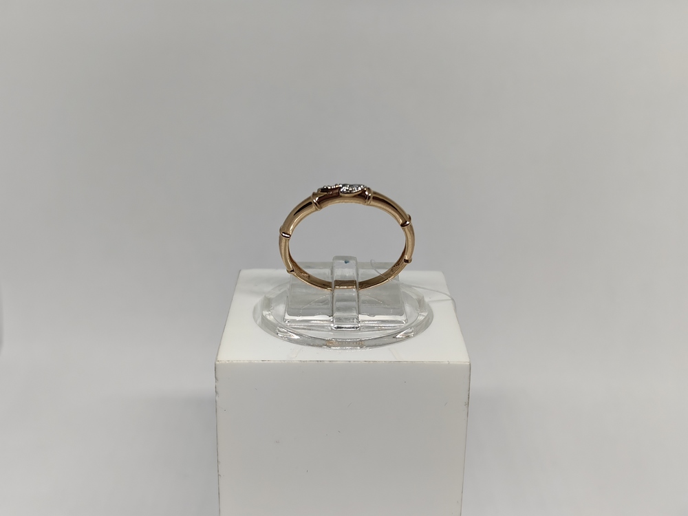 КОЛЬЦО С КАМНЯМИ (Au 585)