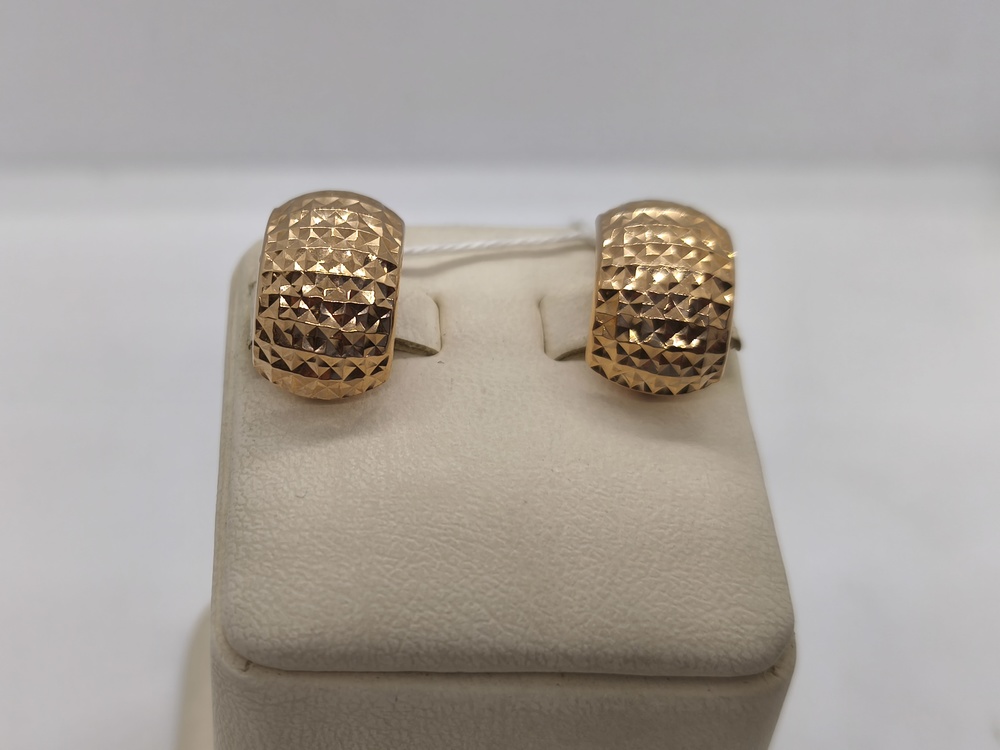 СБКМ585 СЕРЬГИ БЕЗ КАМНЯ (Au 585)