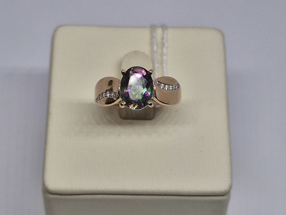 КОЛКМИ585 КОЛЬЦО С КАМНЯМИ (Au 585)