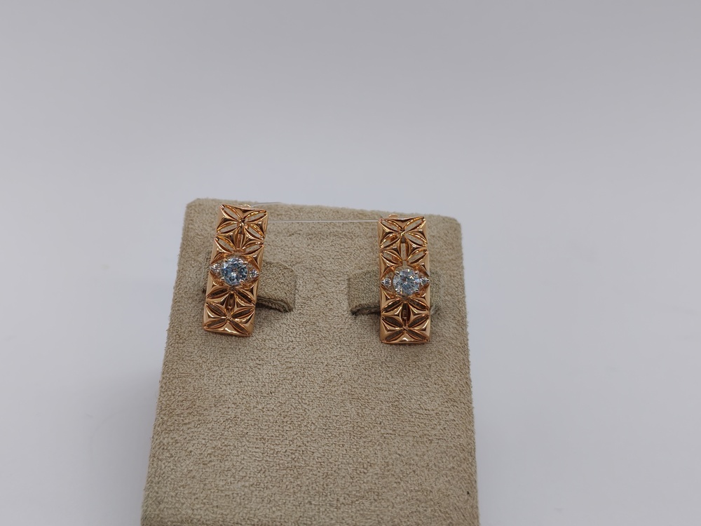 СЕРЬГИ С КАМНЯМИ (Au 585)