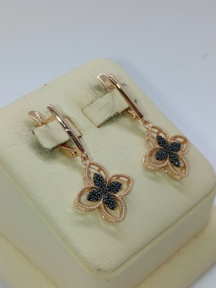 СЕРЬГИ С КАМНЯМИ (Au 585)