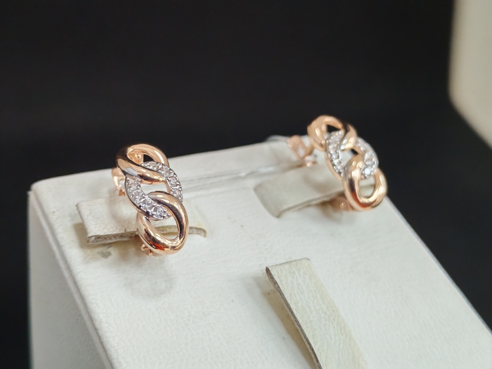 СЕРЬГИ С КАМНЯМИ (Au 585)