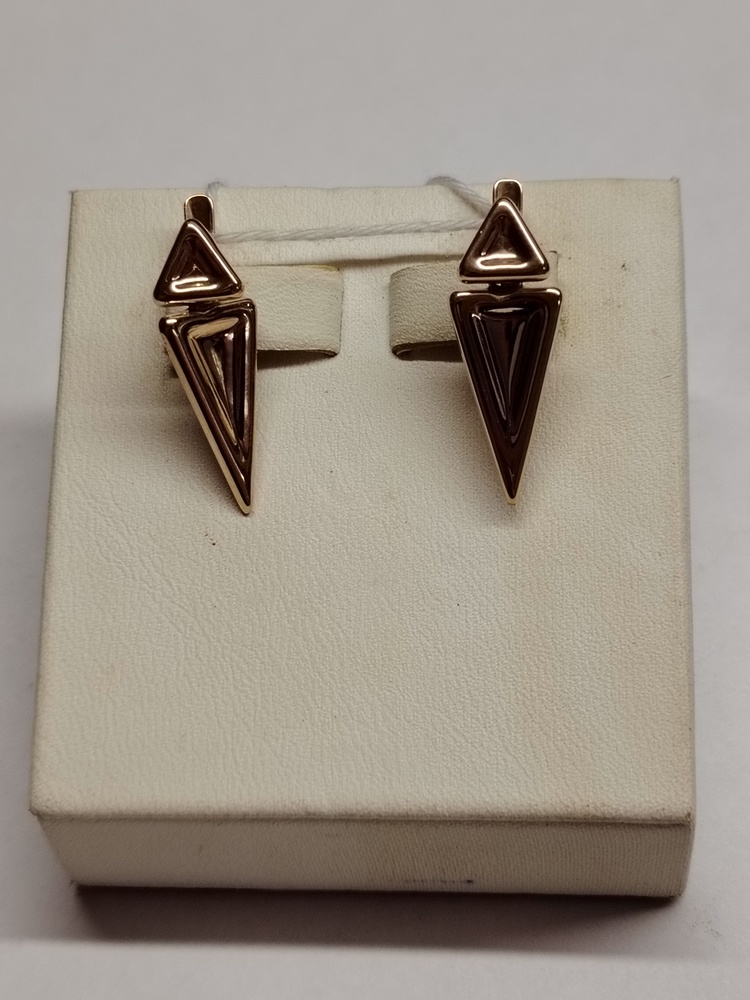 СБКМ585 СЕРЬГИ БЕЗ КАМНЯ (Au 585)