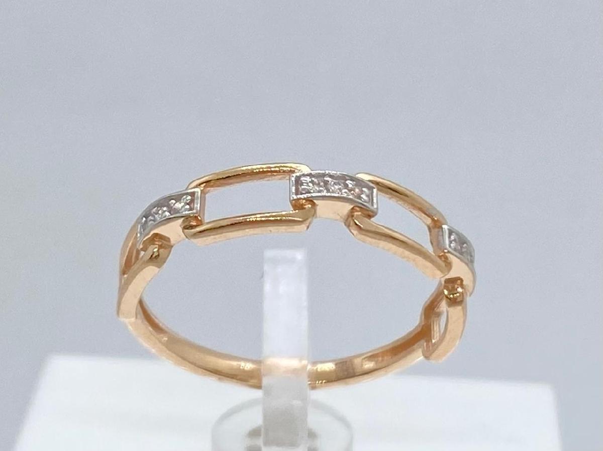 КОЛЬЦО С КАМНЯМИ (Au 585)