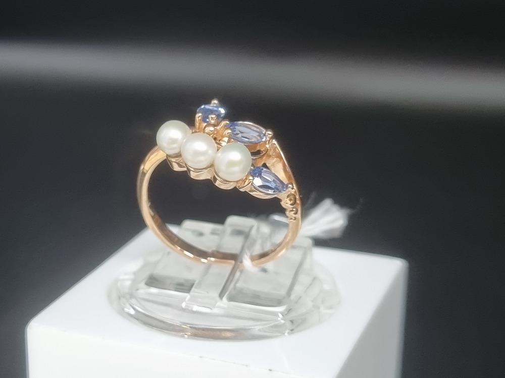 КОЛКМИ585 КОЛЬЦО С КАМНЯМИ (Au 585)