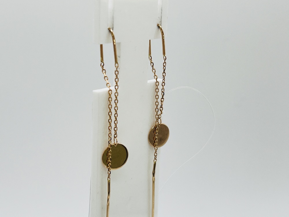 СЕРЬГИ ПРОДЕВКИ без камня (Au 585)