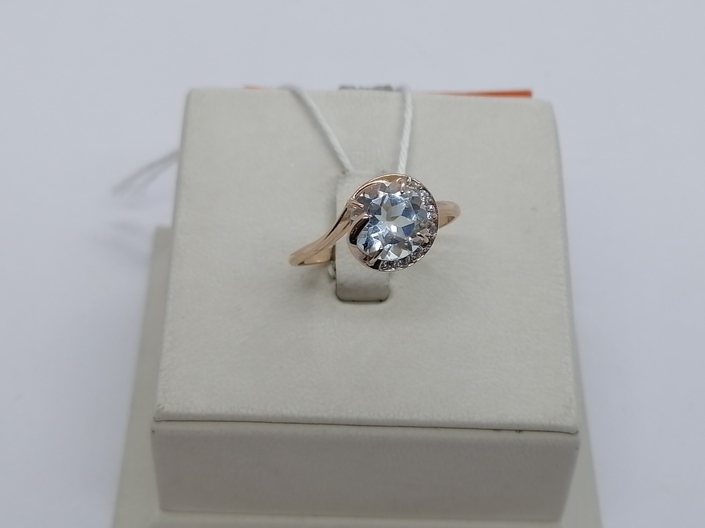 КОЛКМИ585 КОЛЬЦО С КАМНЯМИ (Au 585)