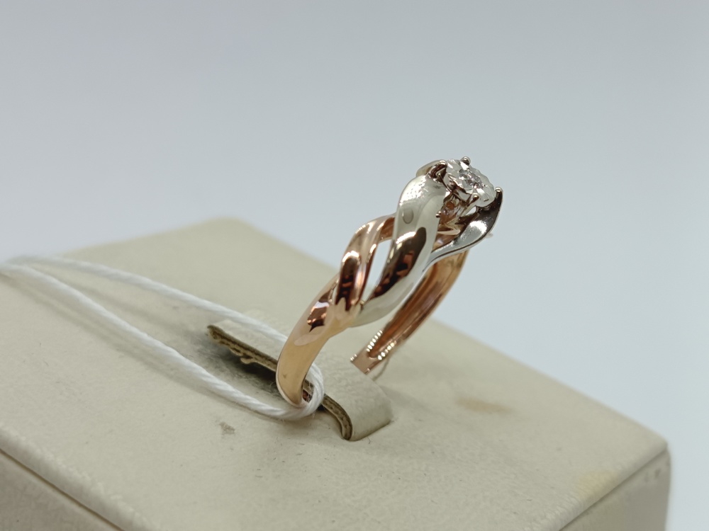 КОЛЬЦО БРИЛЛИАНТ Au 585