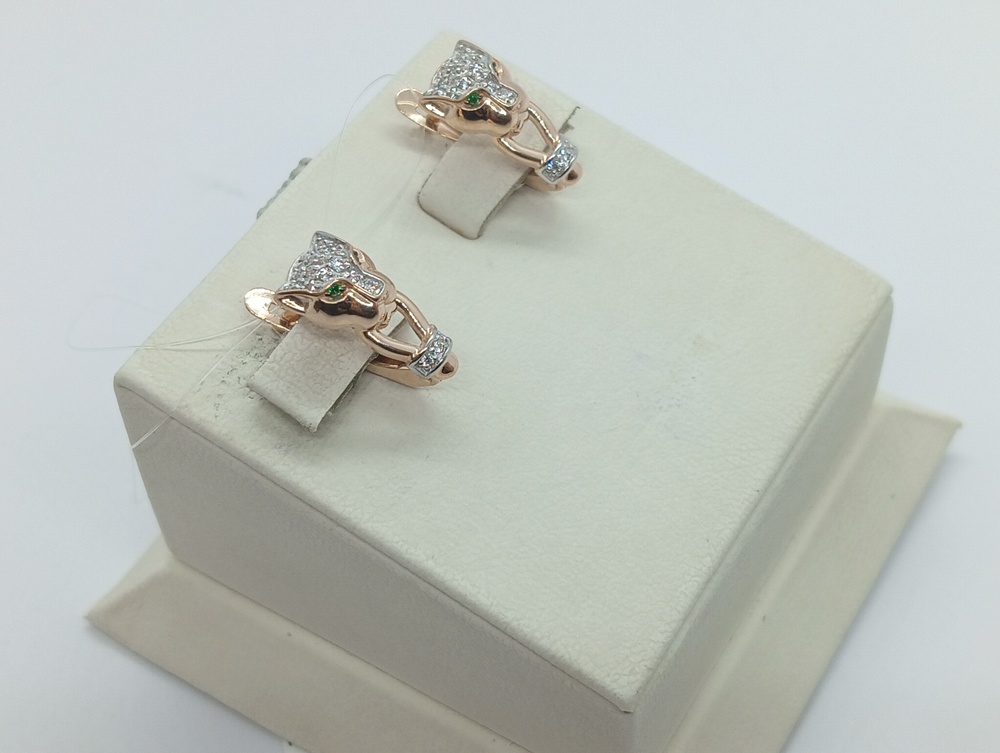 СЕРЬГИ С КАМНЯМИ (Au 585)