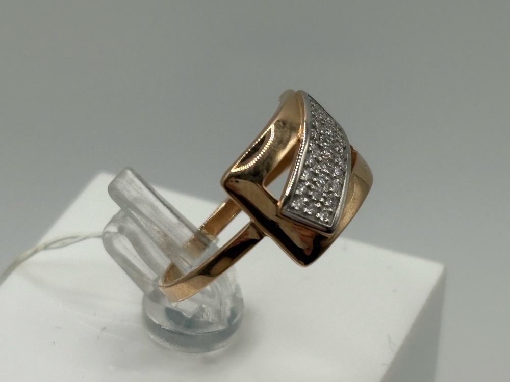 КОЛЬЦО С КАМНЯМИ (Au 585)