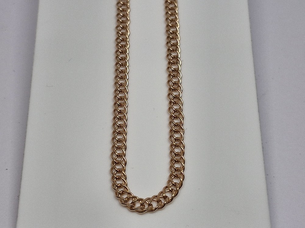 ЦЕПЬ ПУСТОТЕЛАЯ Ромб двойной (Au 585)