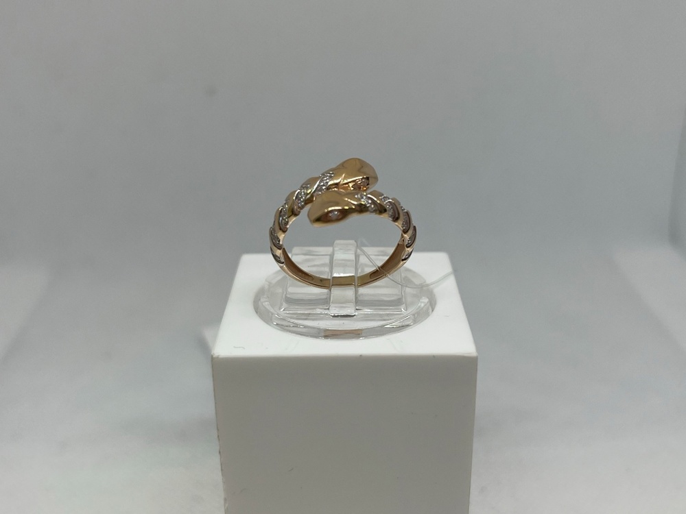 КОЛЬЦО С КАМНЯМИ (Au 585)