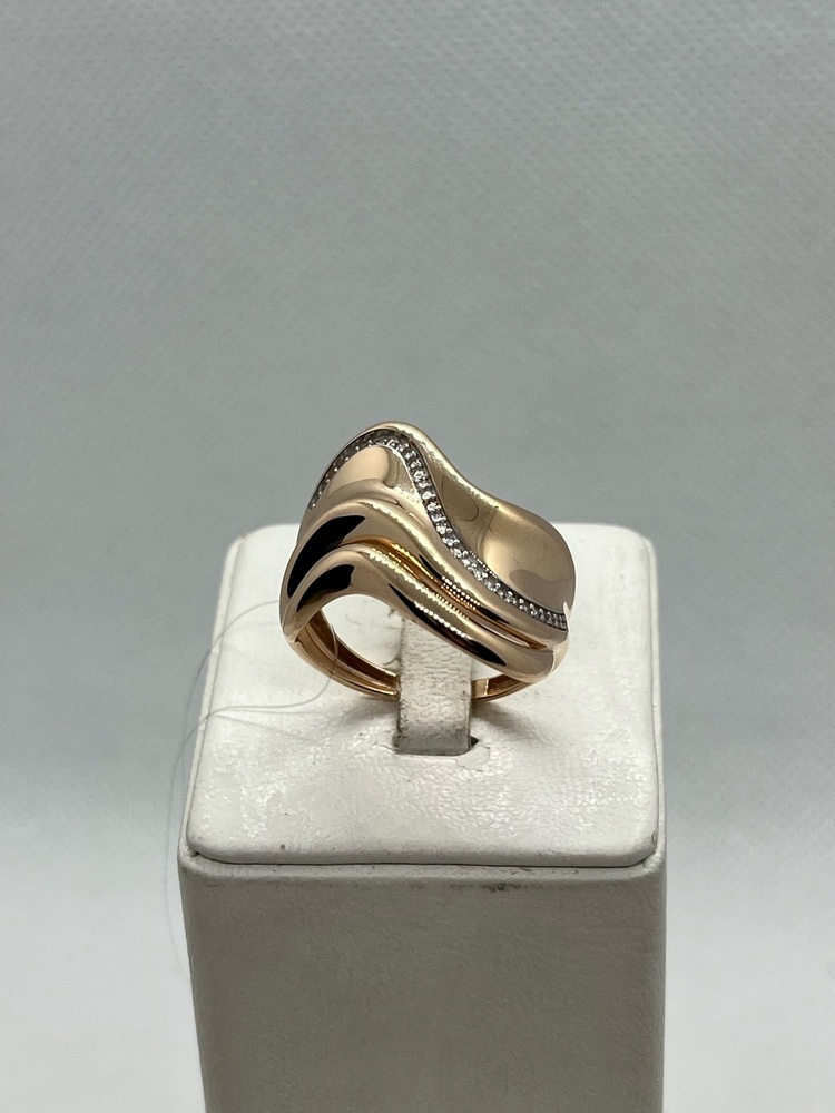 КОЛЬЦО С КАМНЯМИ (Au 585)