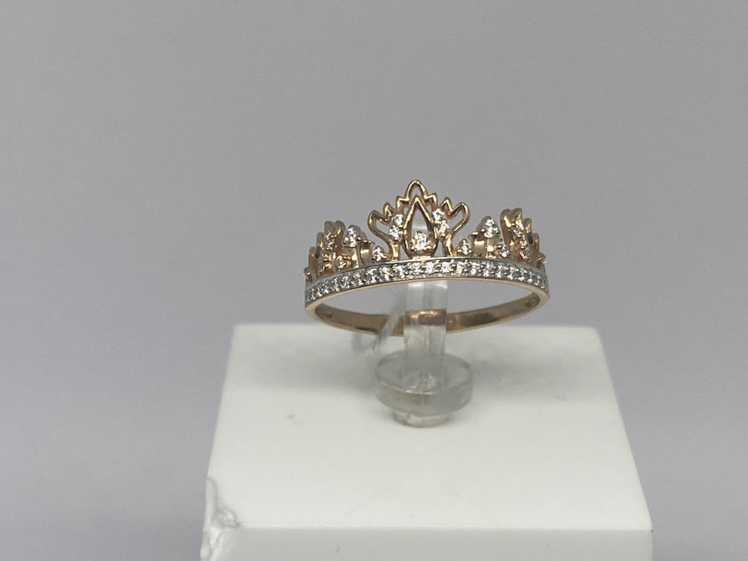 КОЛКМИ585 КОЛЬЦО С КАМНЯМИ (Au 585)